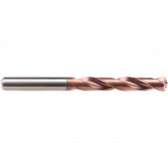 Jobber Length Drill Bit: 0.5512″ Dia, 140 °, Solid Carbide AlCrN Finish, Right Hand Cut, Spiral Flute, Straight-Cylindrical Shank