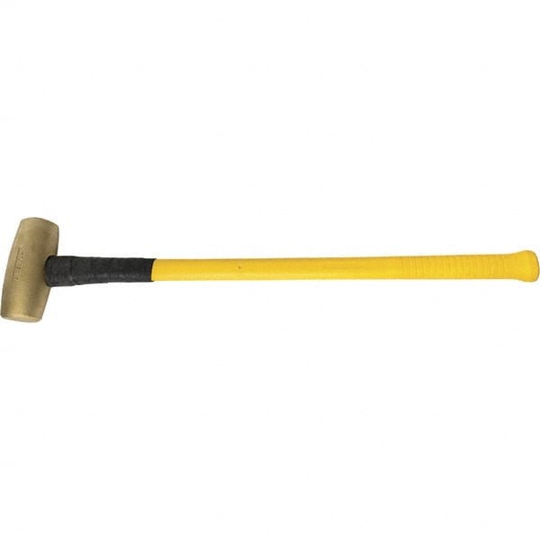 American Hammer - 12 Lb Brass Nonsparking Hammer - Exact Industrial Supply