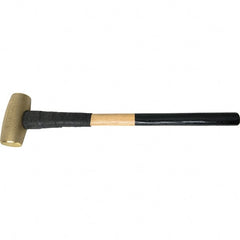 American Hammer - 14 Lb Brass Nonsparking Hammer - Exact Industrial Supply