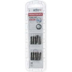 Wiha - 1/4" Drive, #4 Torq-Set Screwdriver Bit - 1" OAL - Exact Industrial Supply