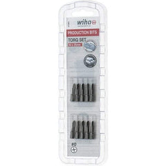 Wiha - 1/4" Drive, #0 Torq-Set Screwdriver Bit - 1" OAL - Exact Industrial Supply