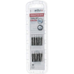 Wiha - 1/4" Drive, #5 Torq-Set Screwdriver Bit - 1" OAL - Exact Industrial Supply