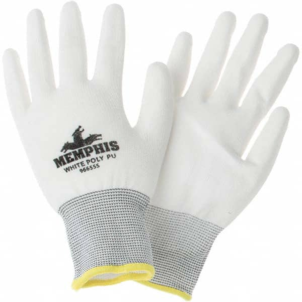 MCR Safety - Size S Polyester Coated Polyester Abrasion Protection Work Gloves - Exact Industrial Supply