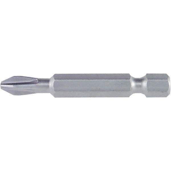 Wiha - #3 Power Bit - 1/4" Drive, 2" OAL - Exact Industrial Supply