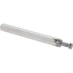 Accupro - 3/16° 3/16" Cut Diam, 0.055" Cut Width, 3/16" Shank, Solid Carbide Double-Angle Cutter - Exact Industrial Supply