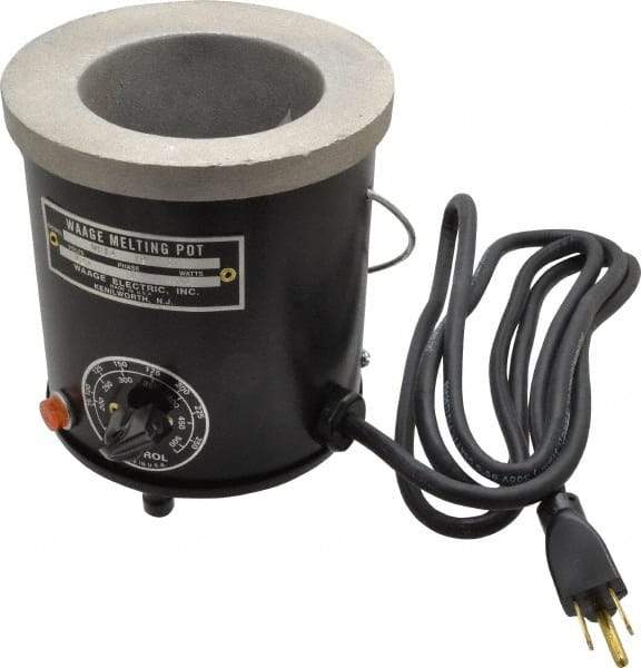 WAAGE - 1 Pint, 3" Deep, 150 to 450°F, Dip Coat Pot - 3-1/2" ID, 115 Volts, 400 Watts - Exact Industrial Supply