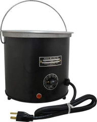 WAAGE - 1 Gal, 5-1/2" Deep, 150 to 450°F, Dip Coat Pot - 8" ID, 115 Volts, 1000 Watts - Exact Industrial Supply