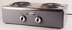 WAAGE - 20" Long x 10 Wide x 7" High, 230 Volt Hot Plate - 2 Burner, 1600 Watt, 7 Amps - Exact Industrial Supply