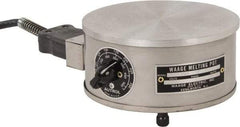 WAAGE - 4" High, 115 Volt Hot Plate - 150 to 550°F, 1 Burner, 600 Watt, 6" Diam, 6 Amps - Exact Industrial Supply