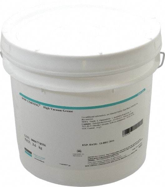 Dow Corning - 8 Lb Can Silicone General Purpose Grease - Translucent White/Gray, NLGIG 2, - Exact Industrial Supply