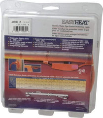 EasyHeat - 15' Long, Preassembled, Fixed Length, Fixed Wattage, Protection Heat Cable - 120 Input Volts, 105 Watts - Exact Industrial Supply