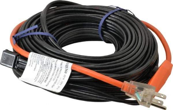 EasyHeat - 60' Long, Preassembled, Fixed Length, Fixed Wattage, Protection Heat Cable - 120 Input Volts, 420 Watts - Exact Industrial Supply