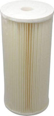 Pentair - 4-1/2" OD, 5µ, Cellulose Polyester Pleated Cartridge Filter - 9-3/4" Long, Reduces Sediments - Exact Industrial Supply