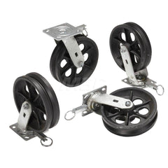 AHA 4 Posi Lock Iron Casters 8″x2″