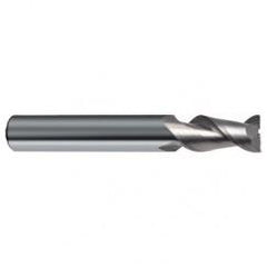 5/8" Dia. - 3-1/2" OAL - 45° Helix Bright Carbide End Mill - 2 FL - Exact Industrial Supply