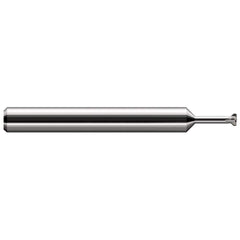 Harvey Tool - Thread Relief Cutters; Material: Solid Carbide ; Cutting Diameter (Inch): 0.245 ; Shank Diameter (Inch): 1/4 ; Flat Width (Decimal Inch): 0.0600 ; Overall Length (Inch): 2-1/2 - Exact Industrial Supply