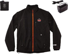 Ergodyne - Size 2XL Heated & Cold Weather Jacket - Black, Polyester, Zipper Closure, 46 to 50" Chest - Exact Industrial Supply