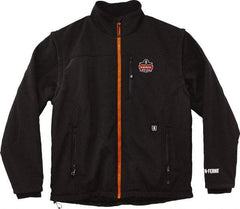 Ergodyne - Size M Heated & Cold Weather Jacket - Black, Polyester, Zipper Closure, 36 to 38" Chest - Exact Industrial Supply