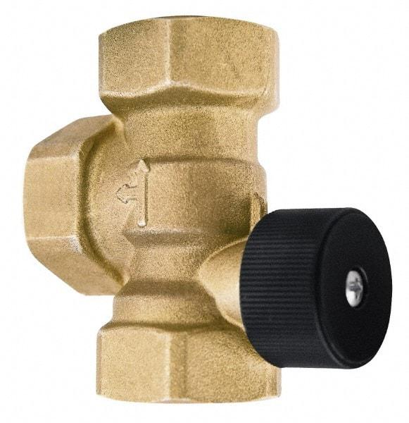 Bell & Gossett - 1-1/4" Pipe, Brass Manually Operated Plumbing Valve - Buna Seal, FNPT - Exact Industrial Supply