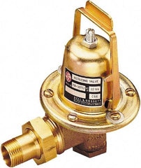Bell & Gossett - 1/2" Inlet, 1/2" Outlet, Female Union x FNPT, Pressure Reducing Valve - 125 Max psi, Lead Free Brass - Exact Industrial Supply