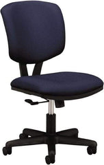 Hon - 40" High Task Chair - 25" Wide x 25-3/4" Deep, 100% Polyester Seat, Navy - Exact Industrial Supply
