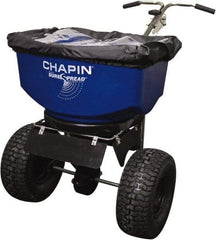 Chapin - 100 Lb Stainless Steel Walk Behind Broadcast Landscape Spreader - 14" Pneumatic Wheels - Exact Industrial Supply