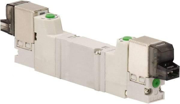 ARO/Ingersoll-Rand - Solenoid Actuator, Solenoid Return, 2 Position, Body Ported Solenoid Air Valve - 24 VDC Input, 0.2 CV, 4 Way, 100 psi, 122° Max Temp, 44° Min Temp - Exact Industrial Supply