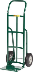 Little Giant - 800 Lb Capacity 47" OAH Hand Truck - 12 x 14" Base Plate, Continuous Handle, Steel, Solid Rubber Wheels - Exact Industrial Supply