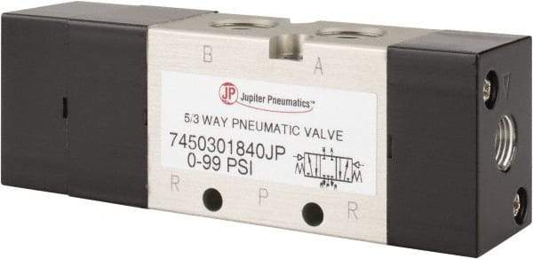 PRO-SOURCE - Specialty Air Valves Valve Type: 5-Way, 3 Position Actuator Type: Pneumatic Double Acting - Exact Industrial Supply