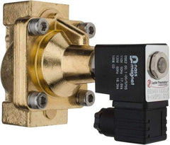 PRO-SOURCE - 3/4", 2/2 Way Steam Series Stacking Solenoid Valve - 110 VAC, 12 CV Rate, 4.98" High x 3.94" Long - Exact Industrial Supply