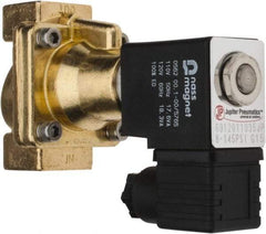 PRO-SOURCE - 1/2", 2/2 Way Steam Series Stacking Solenoid Valve - 110 VAC, 4.5 CV Rate, 4.19" High x 2.76" Long - Exact Industrial Supply