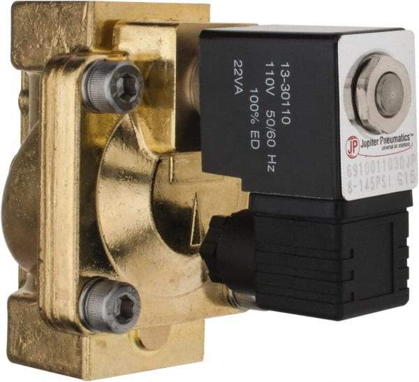 PRO-SOURCE - 1", 2/2 Way Stacking Solenoid Valve - 110 VAC, 12 CV Rate, 4.98" High x 3.78" Long - Exact Industrial Supply