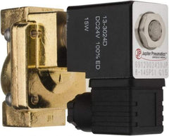 PRO-SOURCE - 1/2", 2/2 Way Stacking Solenoid Valve - 24 VDC, 4.5 CV Rate, 4.19" High x 2.83" Long - Exact Industrial Supply