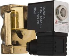 PRO-SOURCE - 1/2", 2/2 Way Stacking Solenoid Valve - 110 VAC, 4.5 CV Rate, 4.19" High x 2.83" Long - Exact Industrial Supply