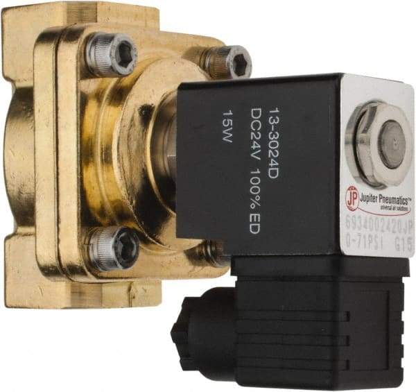 PRO-SOURCE - 3/4", 2/2 Way Stacking Solenoid Valve - 24 VDC, 8.78 CV Rate, 4.21" High x 3.54" Long - Exact Industrial Supply