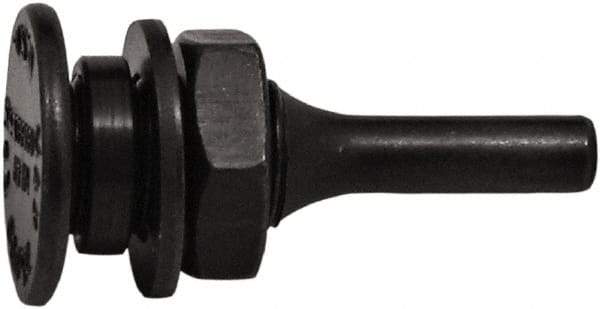 Tanis - 5/8" Arbor Hole to 1/4" Shank Diam Drive Arbor - For 3" Small Diam Wheel Brushes - Exact Industrial Supply