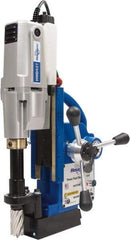 Hougen - 2" Travel, Portable Magnetic Drill Press - 250 & 450 RPM, 9 Amps, 1.5 hp, 1035 Watts - Exact Industrial Supply
