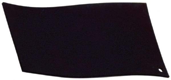 Made in USA - 12" Long, 36" Wide, 1" Thick, Neoprene Rubber Foam Sheet - 45 to 55 Durometer, Black, -40 to 220°F, 1,500 psi Tensile Strength, Cut-to-Length - Exact Industrial Supply