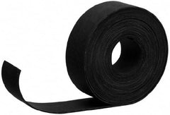 Made in USA - 3/8" Thick x 36" Wide Black Buna-N Rubber Roll - Cut to Length, Adhesive Back, 50 Shore A Durometer, 2,500 psi Tensile Strength, -20°F to 170°F - Exact Industrial Supply