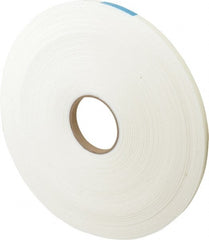 Made in USA - 75' x 1/2" x 1/8" White Polyethylene Foam Roll - Exact Industrial Supply