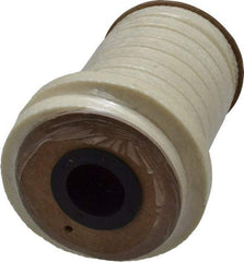 Made in USA - 3/8" x 12.1' Spool Length, PTFE/Synthetic Fiber Compression Packing - 1,500 Max psi, -80 to 450° F, White - Exact Industrial Supply
