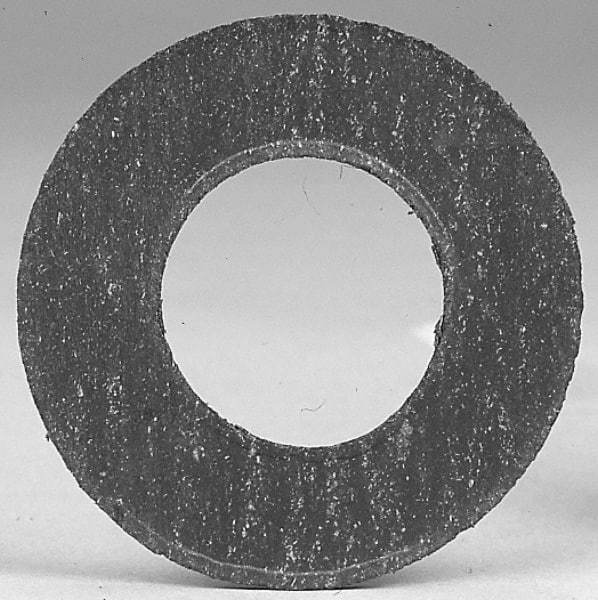 Made in USA - 12" Pipe, 12-3/4" ID x 16-1/8" OD Flange Gasket - Graphite, Silver Gray, 1/16" Thick - Exact Industrial Supply