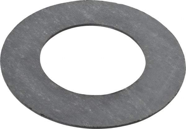 Made in USA - 1-1/2" Pipe, 1-29/32" ID x 3-3/8" OD Flange Gasket - Graphite, Silver Gray, 1/16" Thick - Exact Industrial Supply