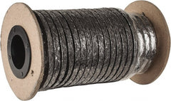 Made in USA - 3/16" x 30' Spool Length, Carbon Fiber Compression Packing - Exact Industrial Supply