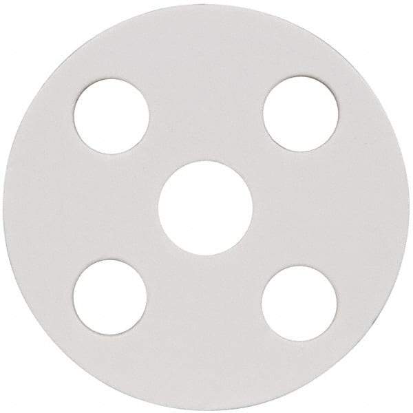 Made in USA - 1/2" Pipe, Flange Gasket - Gore-Tex GR, White, 1/16" Thick - Exact Industrial Supply