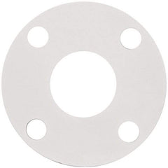 Made in USA - 2" Pipe, Flange Gasket - Gore-Tex GR, White, 1/16" Thick - Exact Industrial Supply