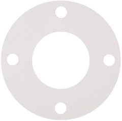 Made in USA - 3" Pipe, Flange Gasket - Gore-Tex GR, White, 1/16" Thick - Exact Industrial Supply