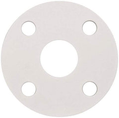 Made in USA - 1-1/2" Pipe, Flange Gasket - Gore-Tex GR, White, 1/16" Thick - Exact Industrial Supply