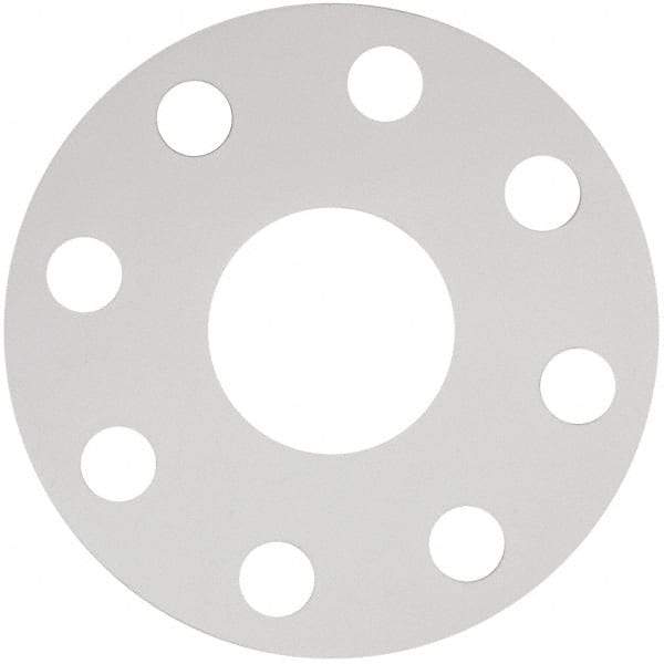 Made in USA - 2" Pipe, Flange Gasket - Gore-Tex GR, White, 1/16" Thick - Exact Industrial Supply