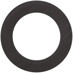 Made in USA - 4" Pipe, 4-1/2" ID x 6-7/8" OD Flange Gasket - Carbon Fiber, Black, 1/16" Thick - Exact Industrial Supply